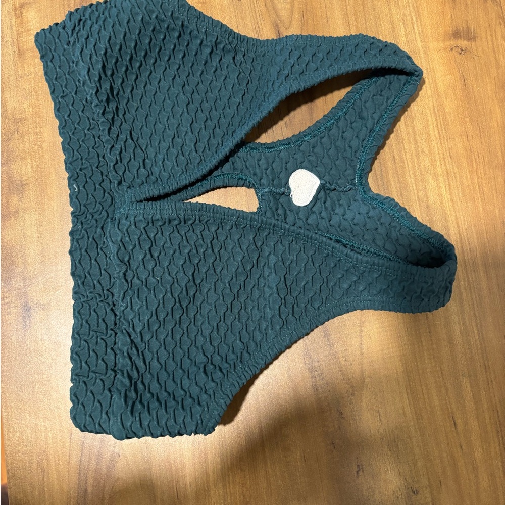 Booty by Brabants Textured Green Sports Bra